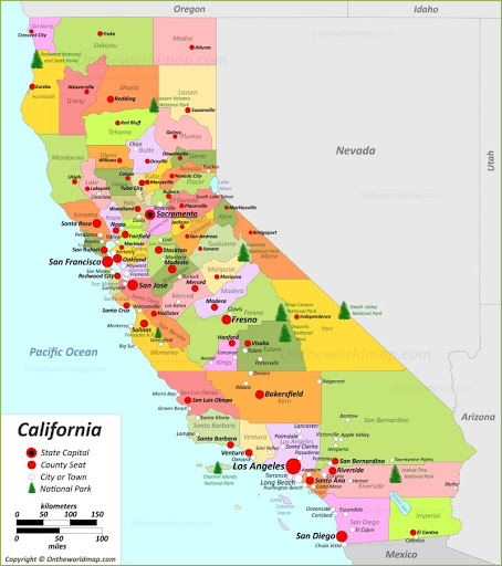 california thuộc nước nào, đi đâu chơi ở california, bang california nằm ở đâu, tìm hiểu về bang california