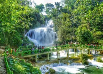hình ảnh thác mu hòa bình, thác mu ở đâu, thác mu hòa bình